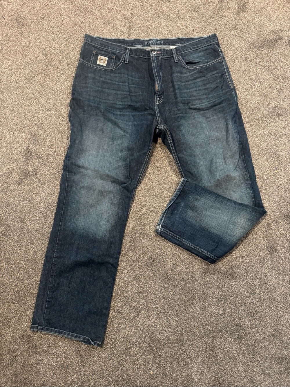 Cinch Men's Dark Blue Relaxed Straight Jeans